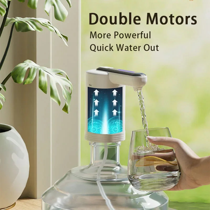 Smart Electric Double Pumps Water Dispenser Powerful Automatic Water Dispenser Water Gallon Bottle Switch Pump for Home Office